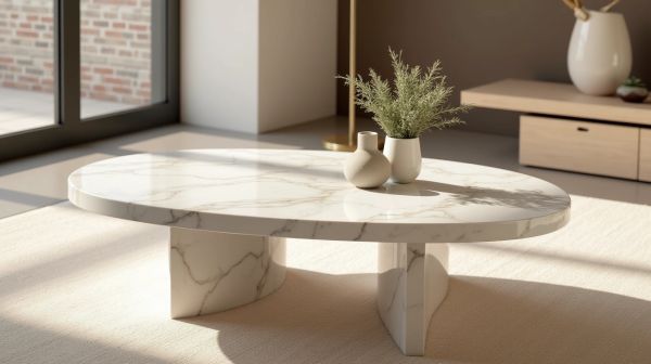 Table basse en marbre : élégance et style pour votre salon