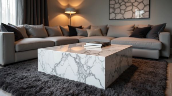 Table basse en marbre : élégance et style pour votre salon